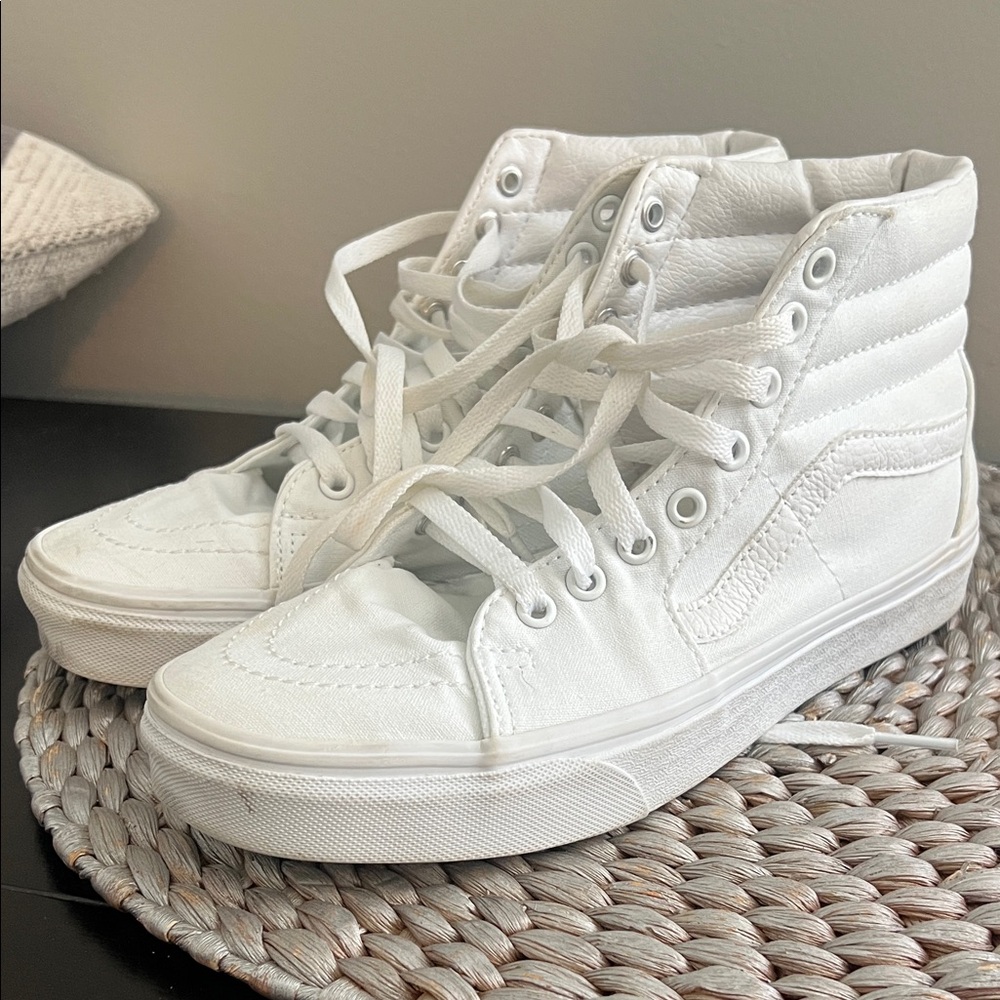Vans Classic White High-Top Sneakers
